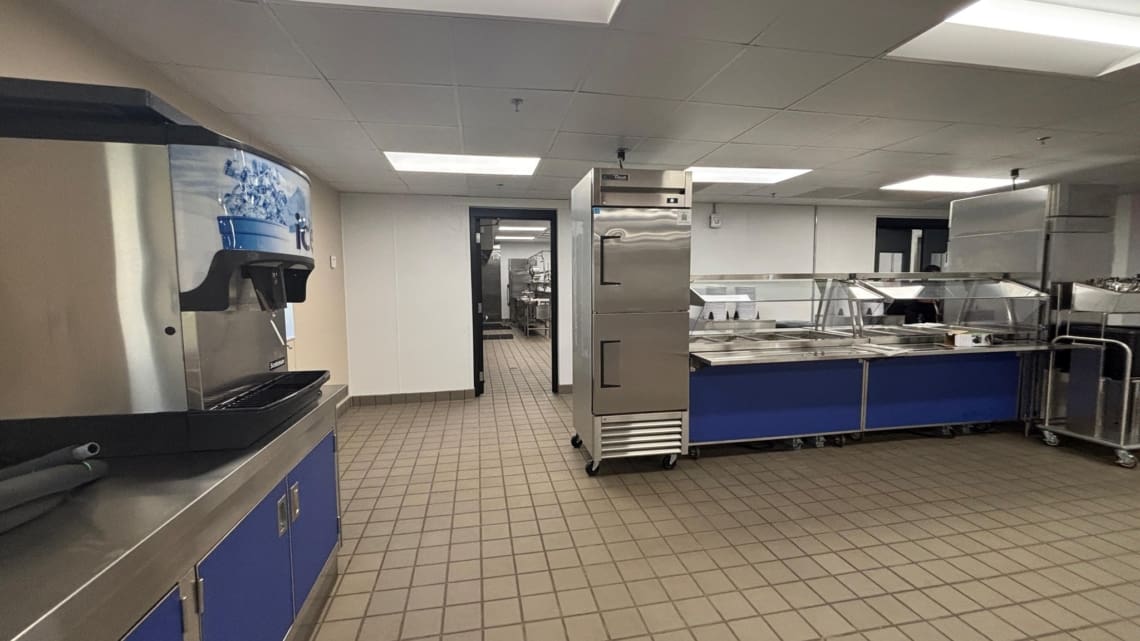 Picture of the interior of our brand new dining facility